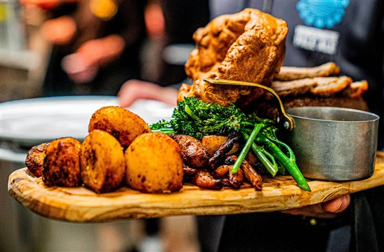 Sunday Roast At The Lake View Garden Bar