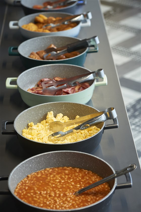 Selezione colazione a buffet cucinata