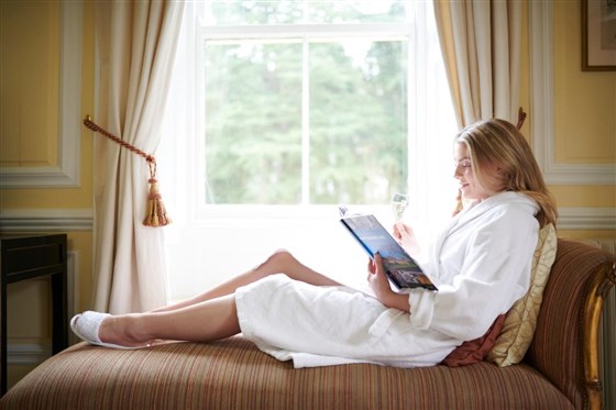 Relaxing in a room