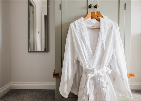 Fluffy and soft bathrobes ready for you