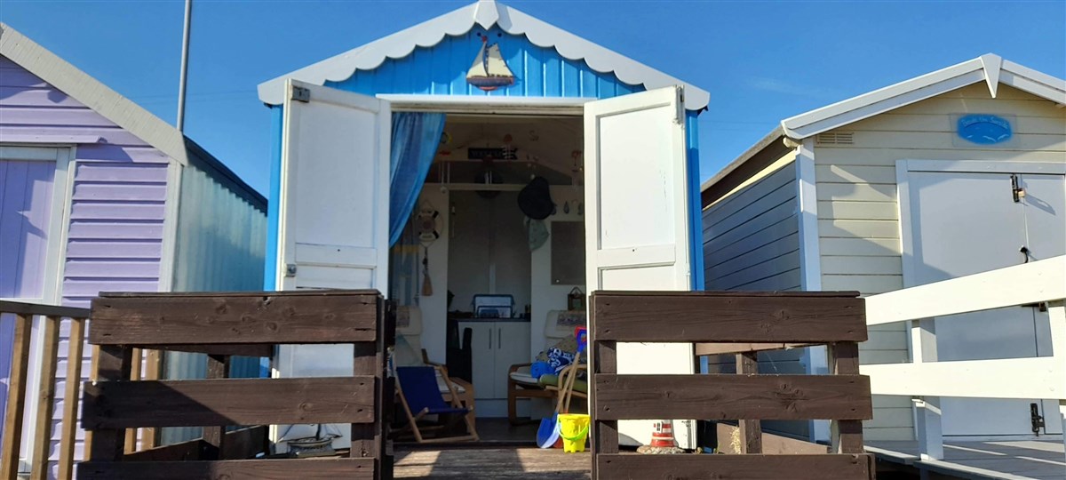 Front of hut