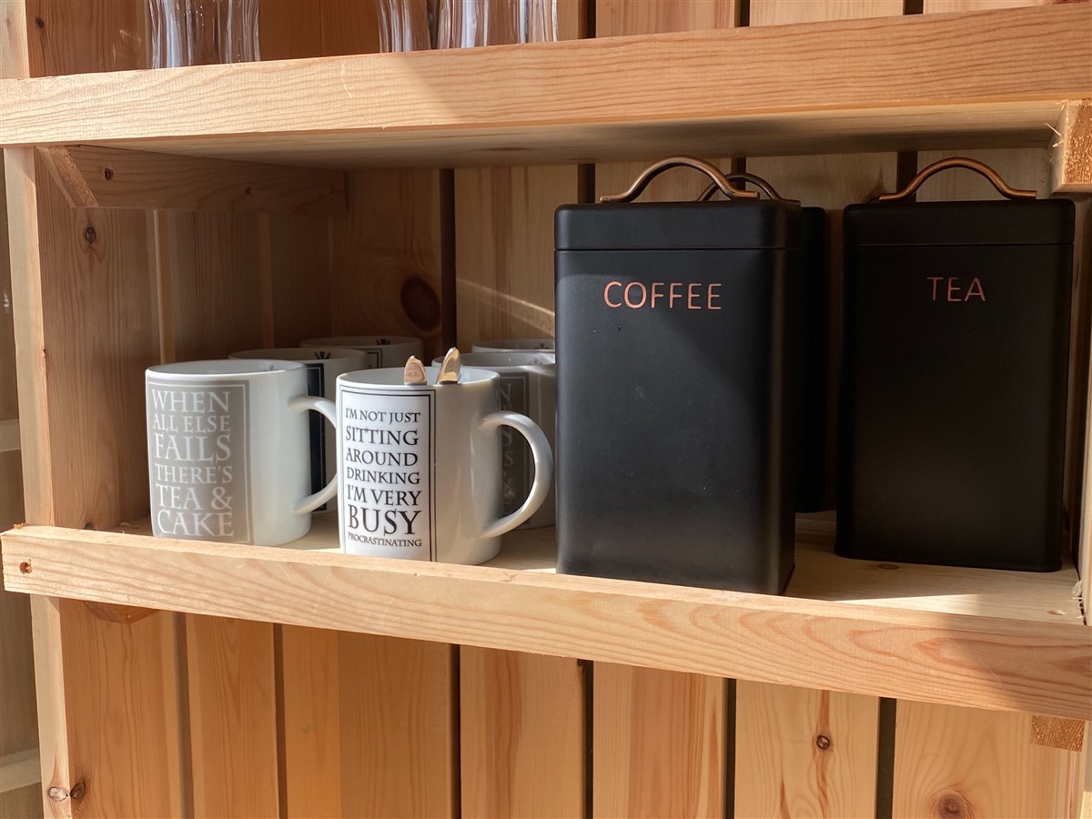 Mugs Tea coffee and sugar