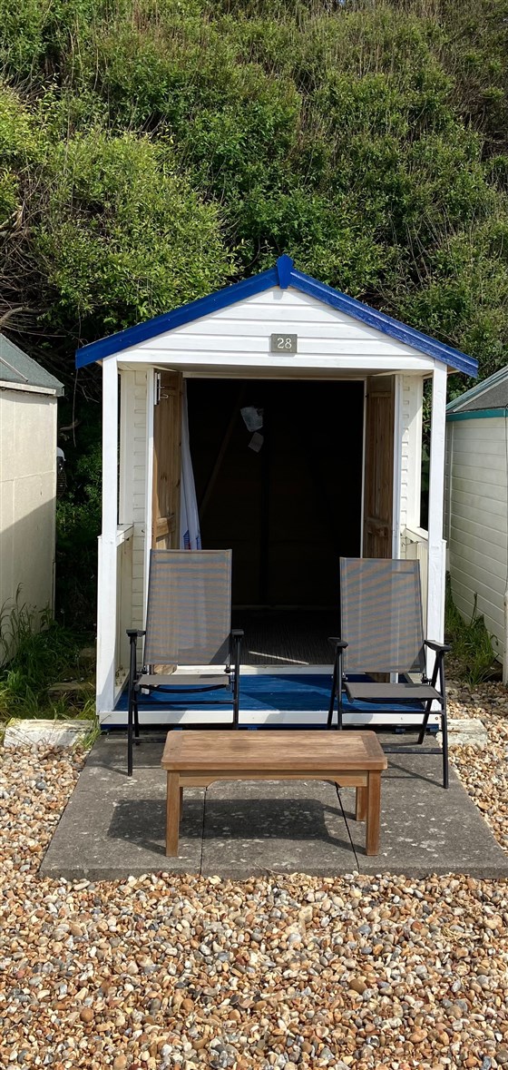 Front of the hut