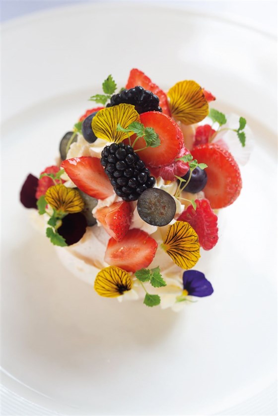 Sea School Dessert - Pavlova with Summer Berries