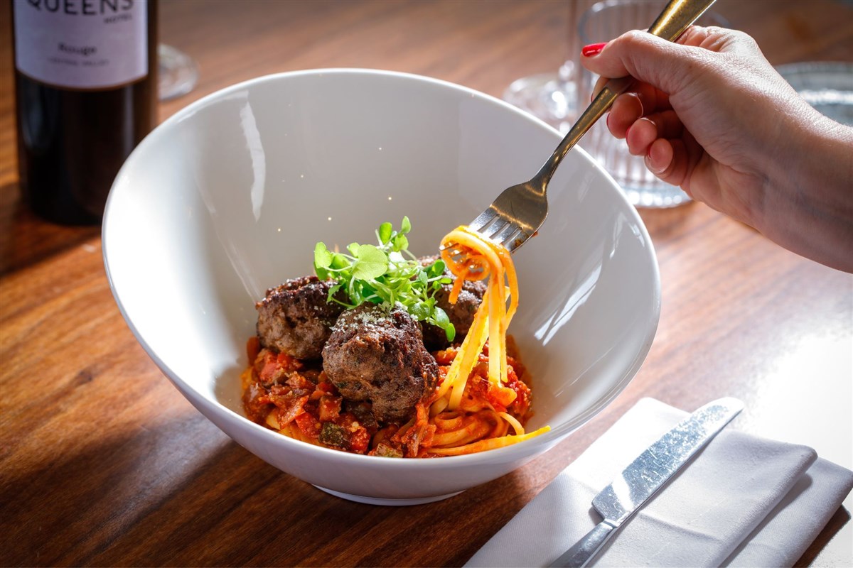 The Queens Hotel meatballs