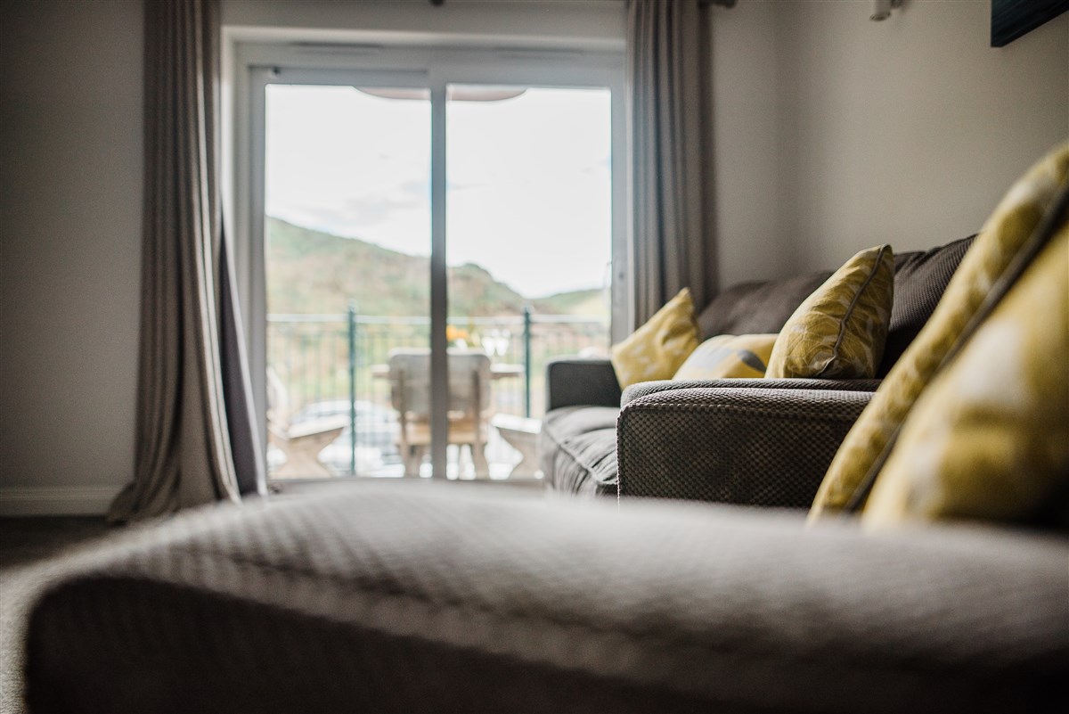 There's a small car park beneath the balcony