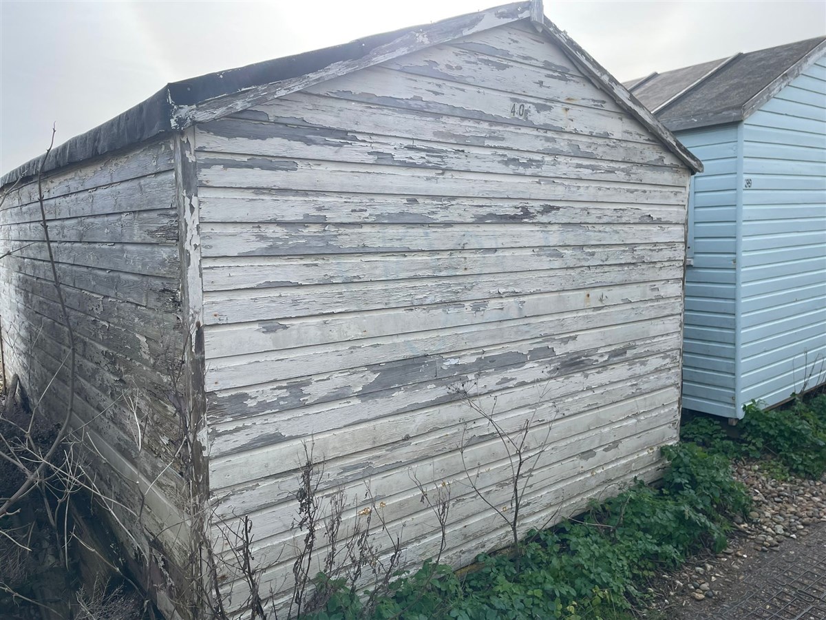 Wooden Beach Hut Exterior