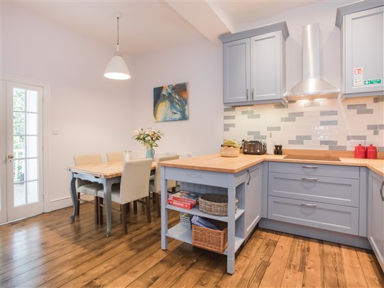 Kitchen and dinning area.