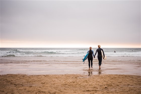 Watergate Bay is perfect for surfers