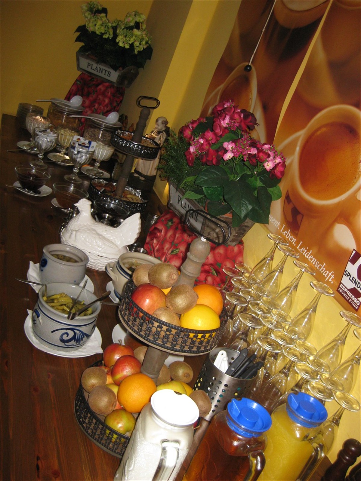 Frühstücksbuffet Teilansicht