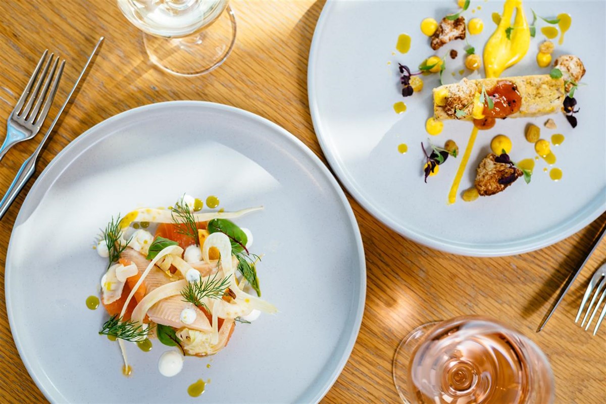 Food served in the Water's Edge Restaurant 