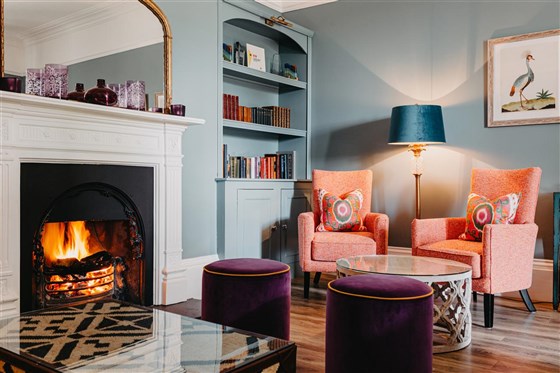 Drawing room fire