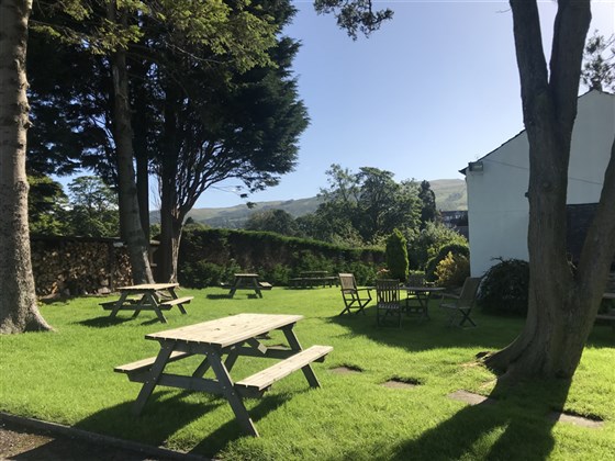 Garden at The Pheasant Inn near Kirkby Lonsdale