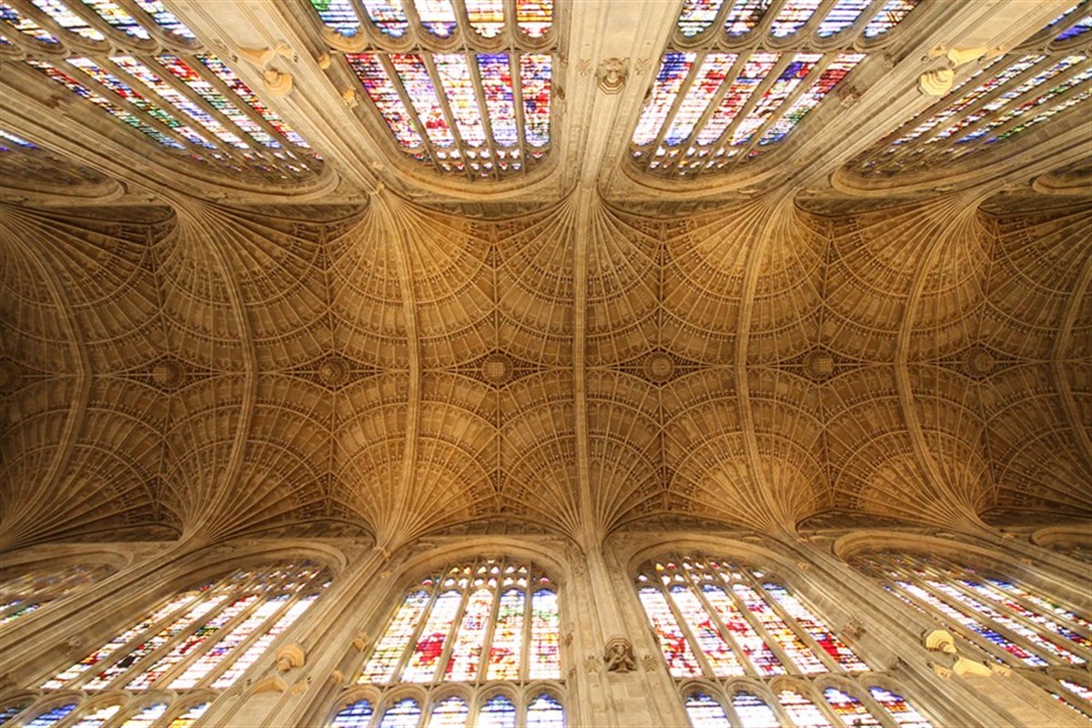 Il famoso soffitto a volta della Cappella