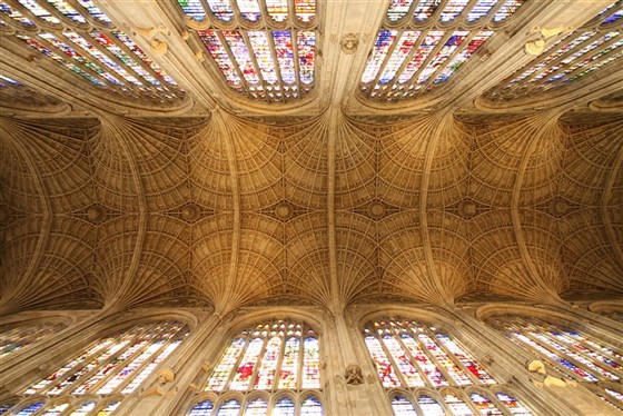 Il famoso soffitto a volta della Cappella