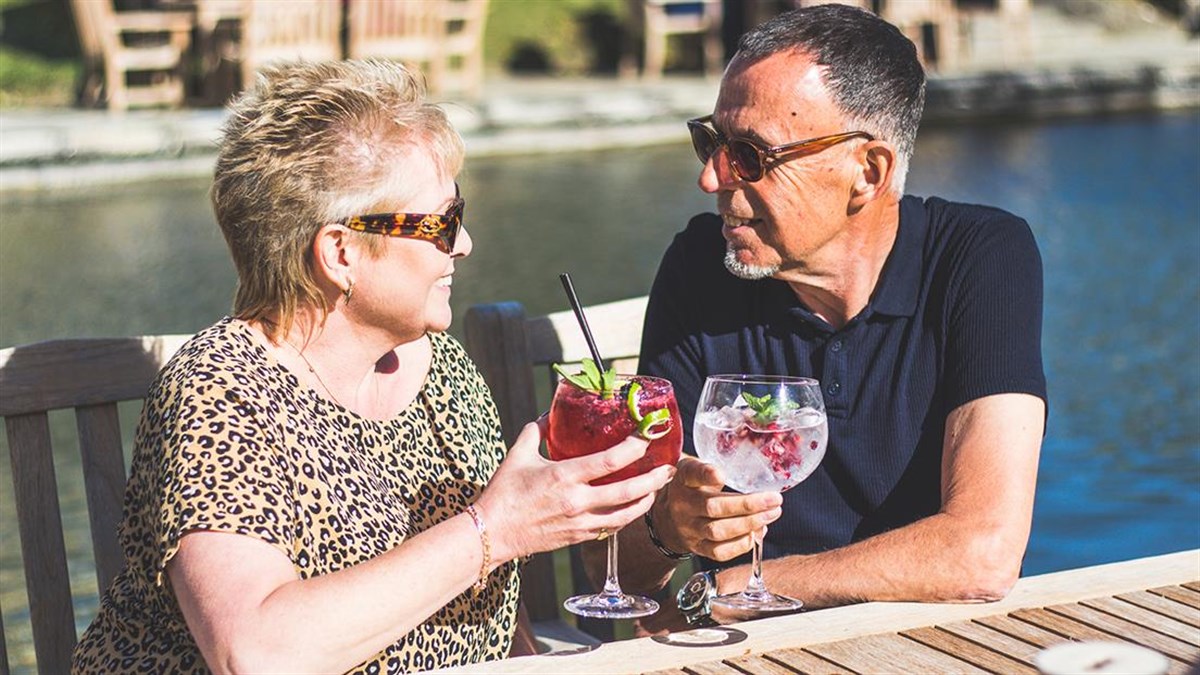 Cocktails on the terrace