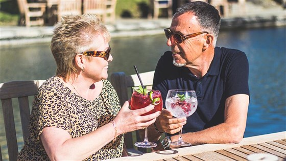 Cocktails on the terrace