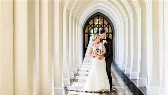 Newlyweds in the Cloisters