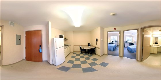 Suite de dos dormitorios, vista completa 