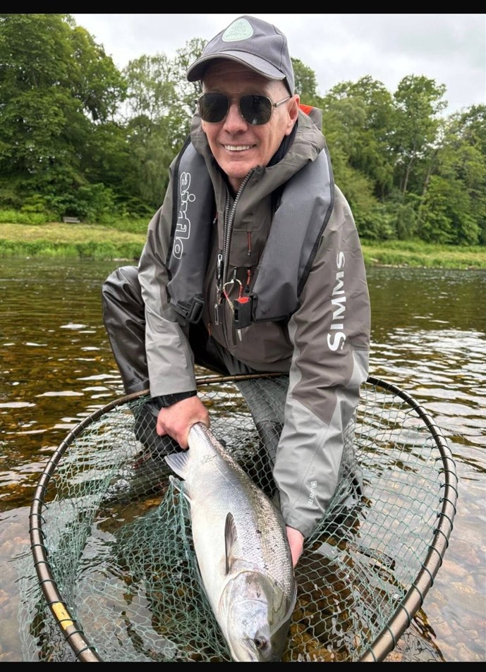Joe Robinson, with one of three at Lower Crathes West Durris