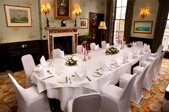 Sala de jantar privativa no Ednam House Hotel, Kelso