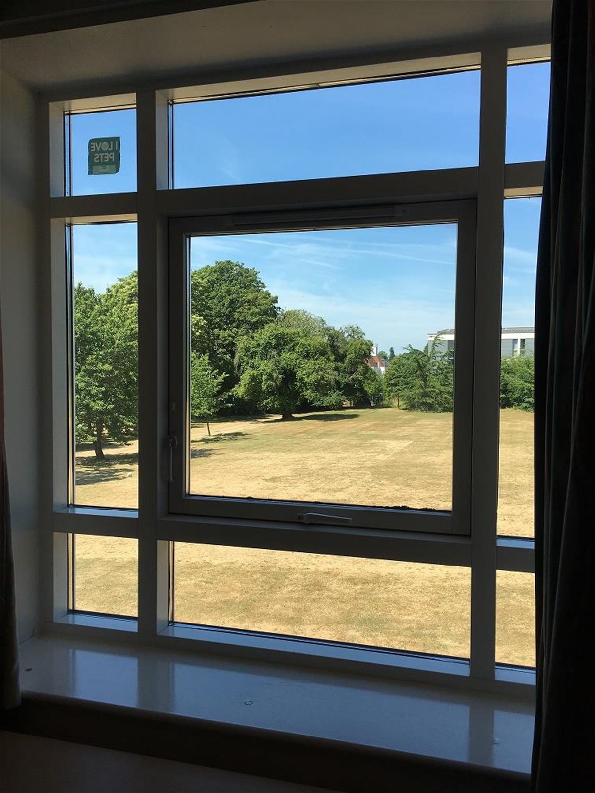 Vista dalla finestra della camera da letto