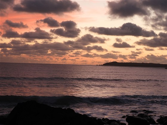Winter sunset at Marloes Sands - film location for Snow White and the Huntsman