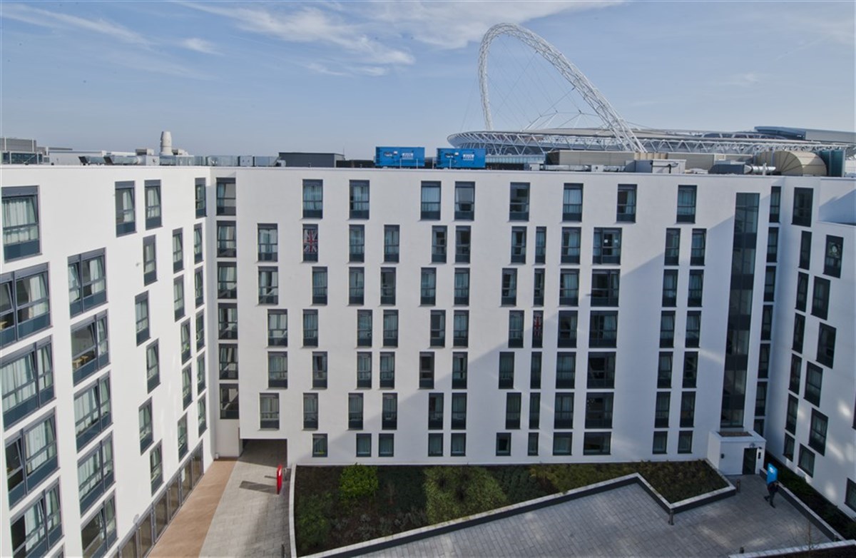 Roof Top View with Wembley Stadium Arch 