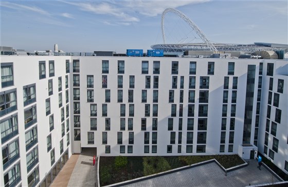 Roof Top View with Wembley Stadium Arch 