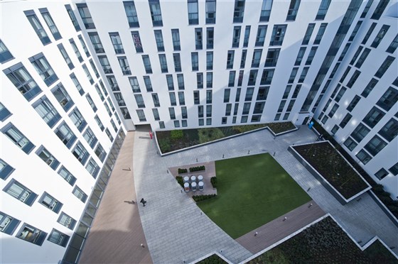 Birds Eye View of Courtyard
