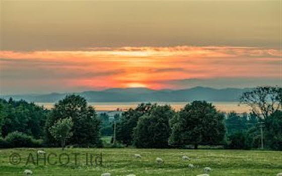 Puesta de sol sobre el Solway
