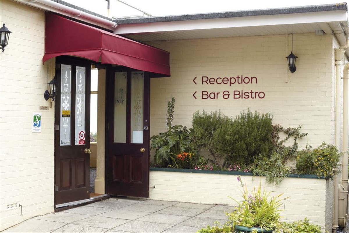 Entrance to Reception