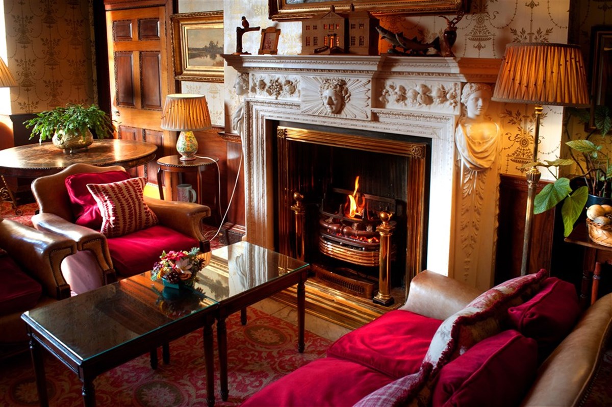 A sala de estar do Ednam House Hotel, Kelso