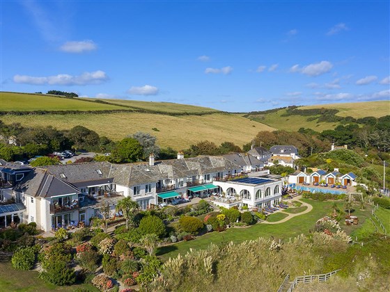 The Nare is situated in a secluded bay with a rural backdrop