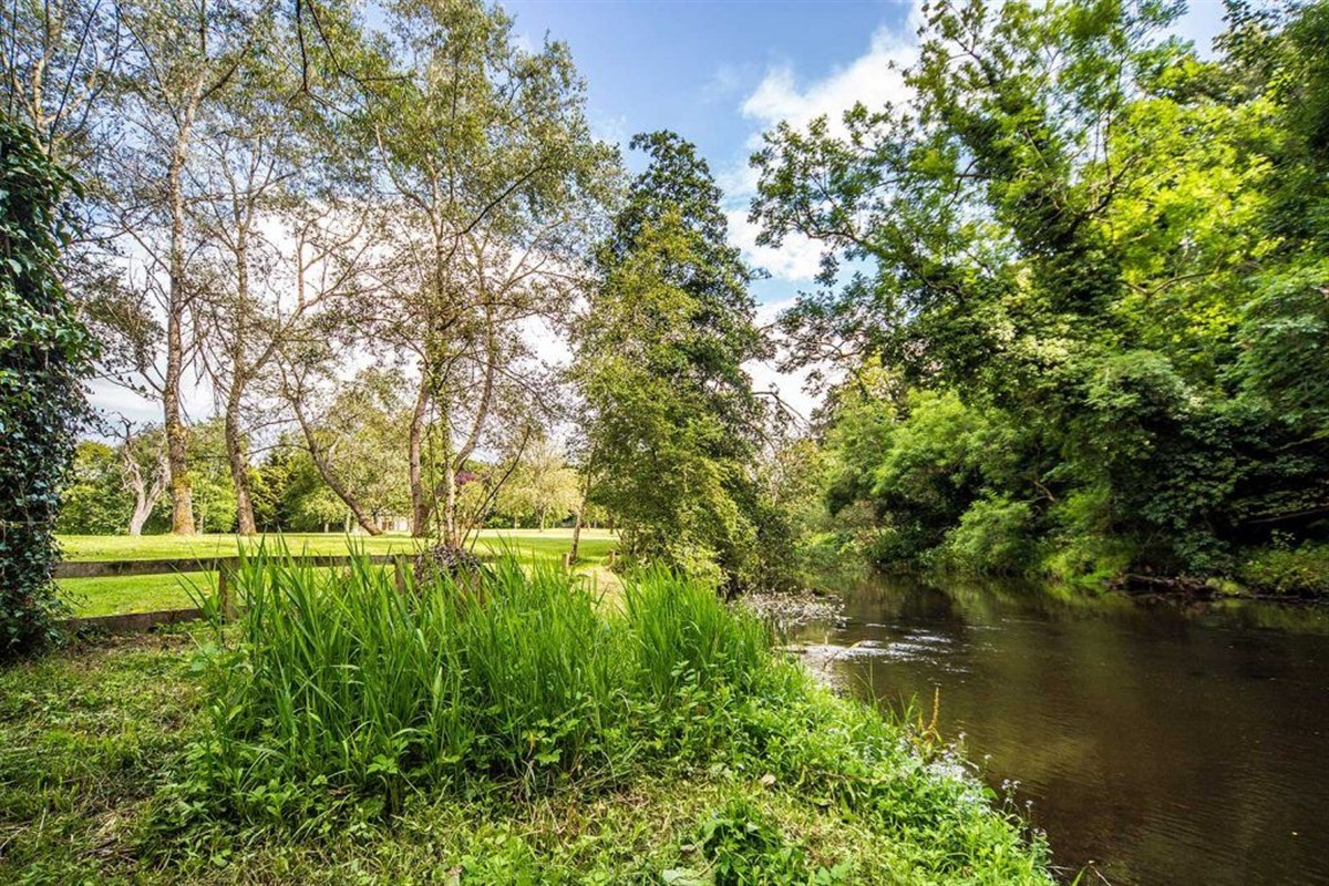 River Esk surrounds property 