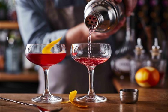 Enjoy a cocktail in the bar